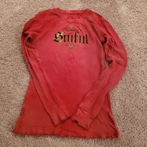 Orange Sinful shirt